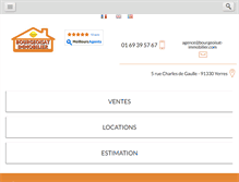 Tablet Screenshot of bourgeoisat-immobilier.com